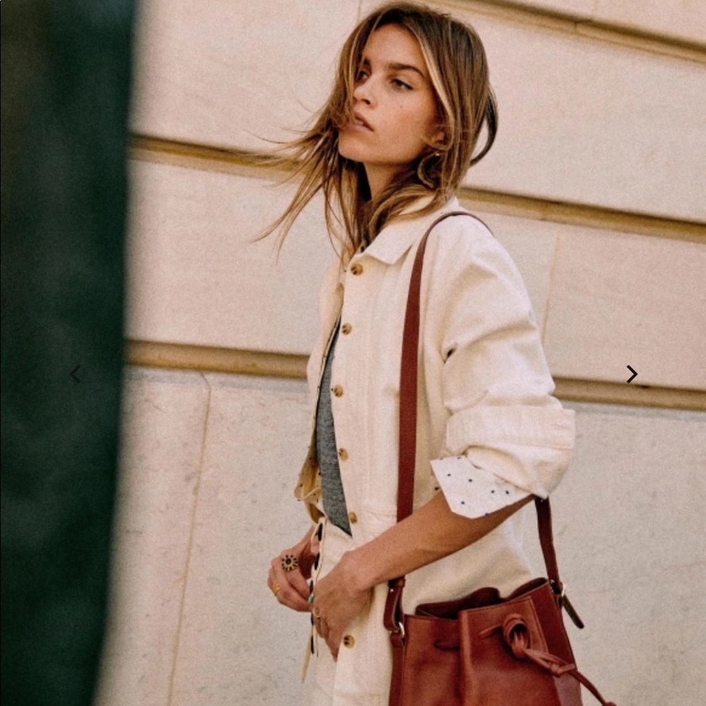Sezane Will Jacket in Kingdom Ecru